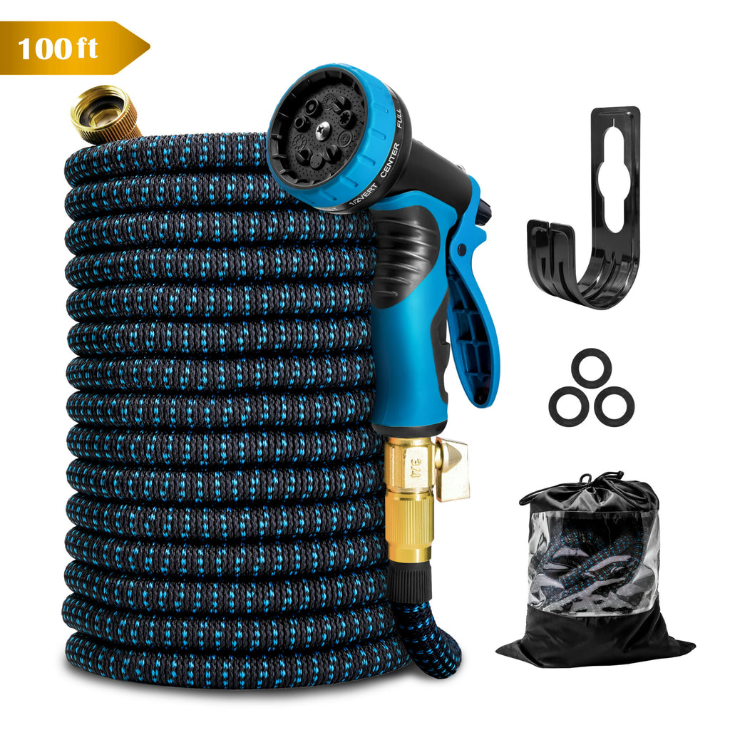 best spray nozzle for garden hose Kotto Expandable Garden Hose with 10 Spray Nozzles