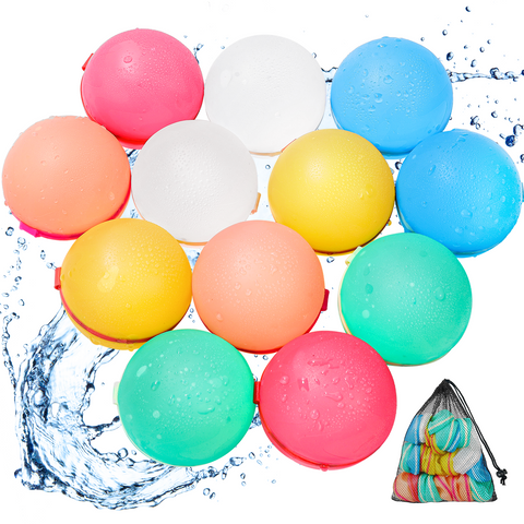 a group of colorful balls in water with text: '٠٠'