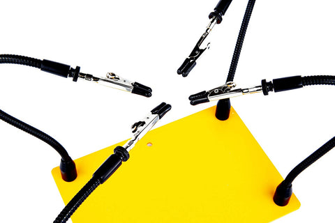 Soldering Aid Magnetic Helping Hands Soldering Station | 6 Flexible Arms With Heat Mat & Cutting Board Soldering Holder Soldering Aid Magnetic Helping Hands Soldering Station | 6 Flexible Arms With Heat Mat & Cutting Board Soldering Holder