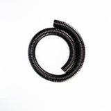 a black plastic tube on a white background