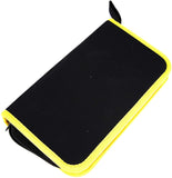 a black and yellow case