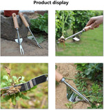 a collage of a garden tool with text: 'Product display'