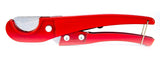 a red metal cutter with screws