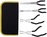 a group of pliers and a black cloth