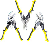 a group of yellow and black scissors