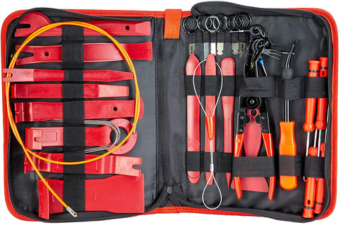 a bag with tools in it